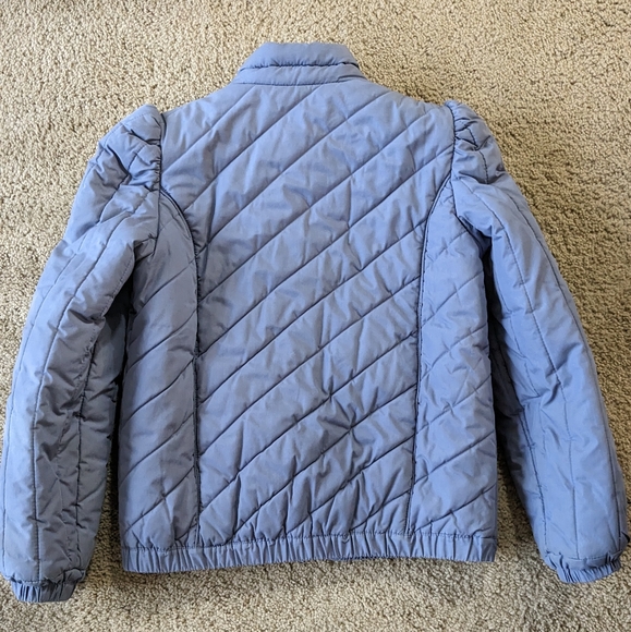 Vintage Quilted Puffer Jacket. Periwinkle Blue. Sz Small - Picture 2 of 8